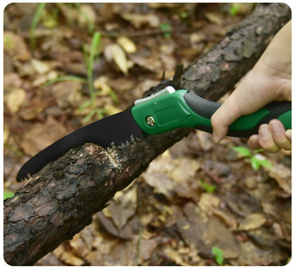 Portable Folding Pruning Saw with Triple-Cut Blade