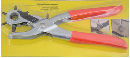 Revolving Leather Hole Punch Pliers with 6 Punch Sizes