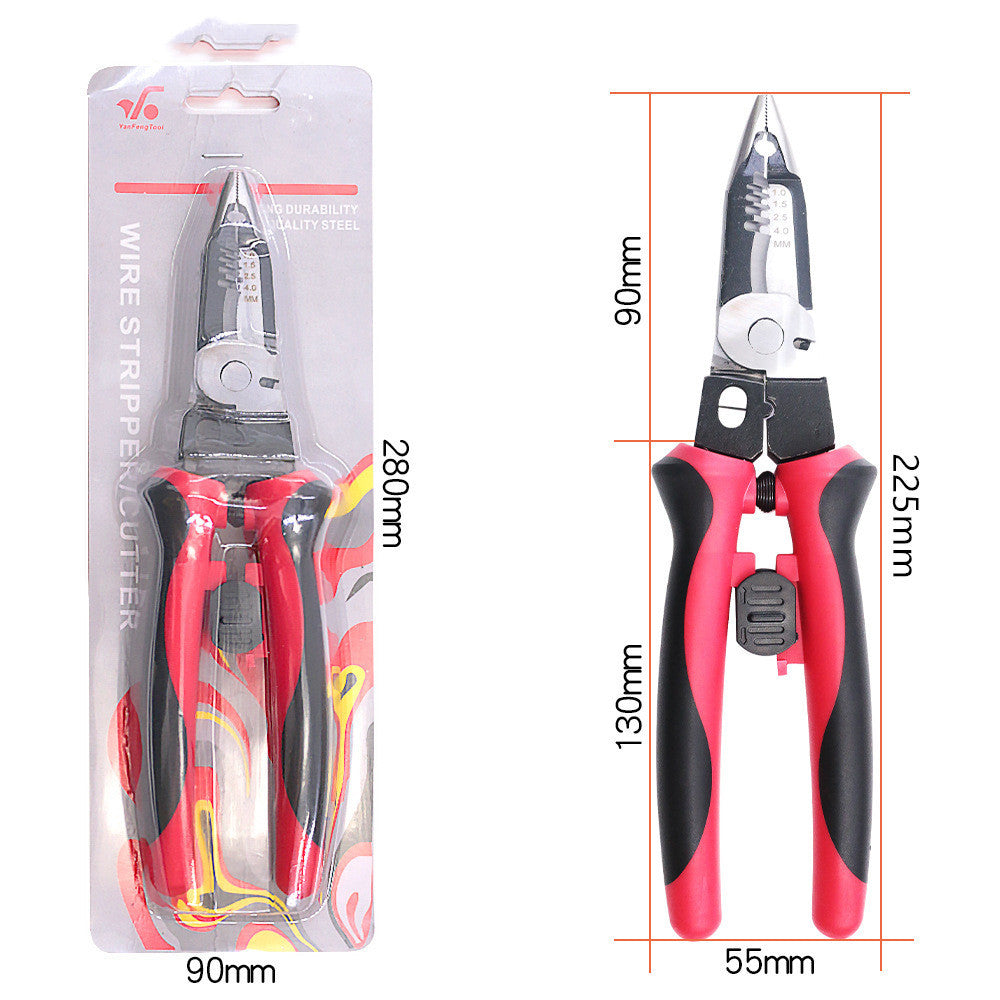 9-Inch Multi-Function Electrician's Pliers with Wire Stripper and Cutter