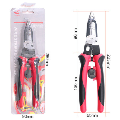 9-Inch Multi-Function Electrician's Pliers with Wire Stripper and Cutter