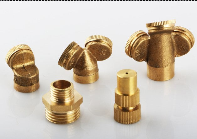 Adjustable Brass Misting Nozzle for Garden Irrigation Systems