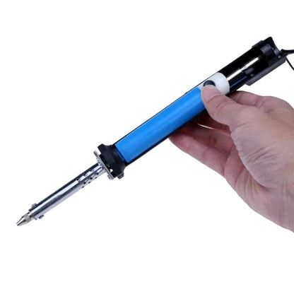30W 110V Soldering Iron with Solder Sucker Pump – 2-in-1 Desoldering Tool for Electronics Repair