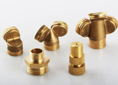 Adjustable Brass Misting Nozzle for Garden Irrigation Systems