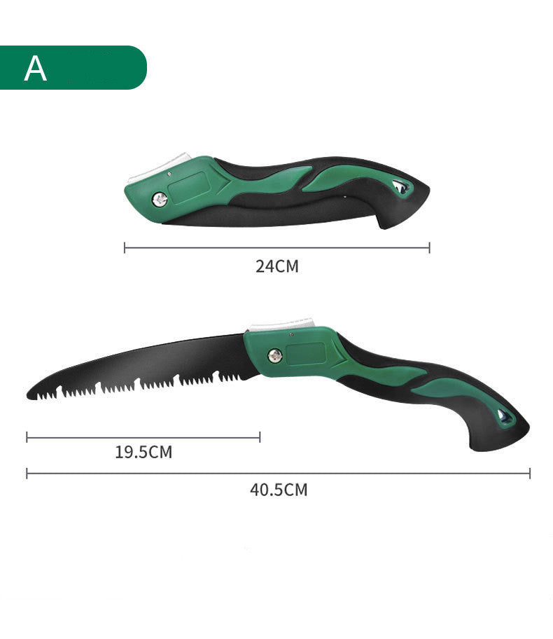 Portable Folding Pruning Saw with Triple-Cut Blade