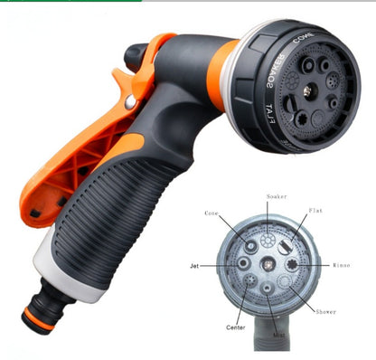 Multi-Function Garden Hose Nozzle with 8 Spray Patterns