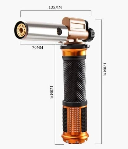 High-Intensity Gas Brazing Torch with Adjustable Flame and Hose