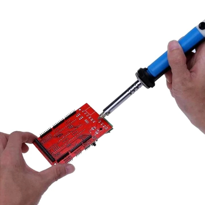30W 110V Soldering Iron with Solder Sucker Pump – 2-in-1 Desoldering Tool for Electronics Repair