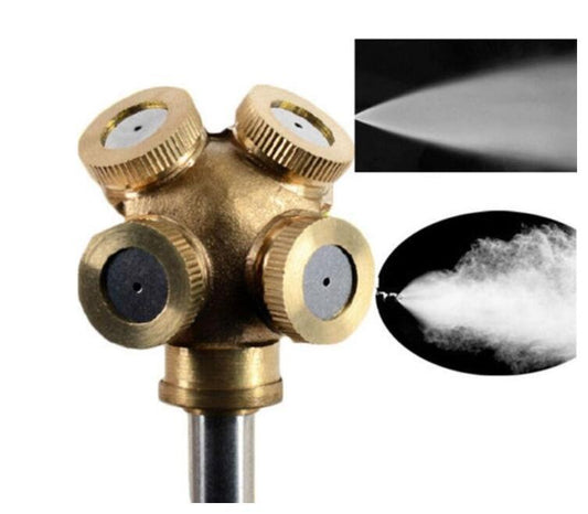 Adjustable Brass Misting Nozzle for Garden Irrigation Systems
