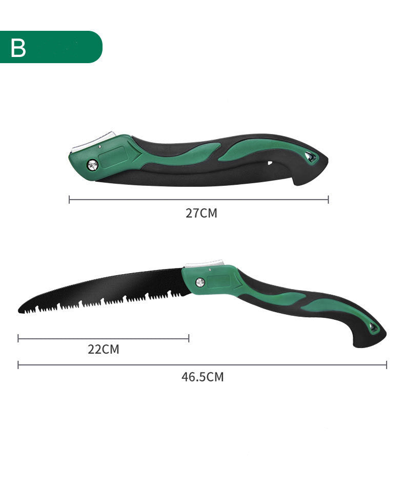 Portable Folding Pruning Saw with Triple-Cut Blade