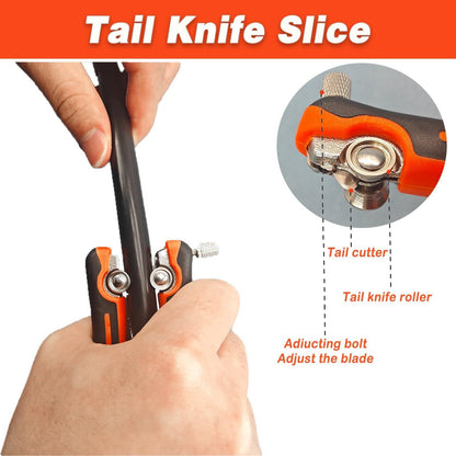 Multi-Function Insulated Wire Stripper with Cutter and Crimper