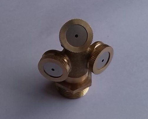 Adjustable Brass Misting Nozzle for Garden Irrigation Systems