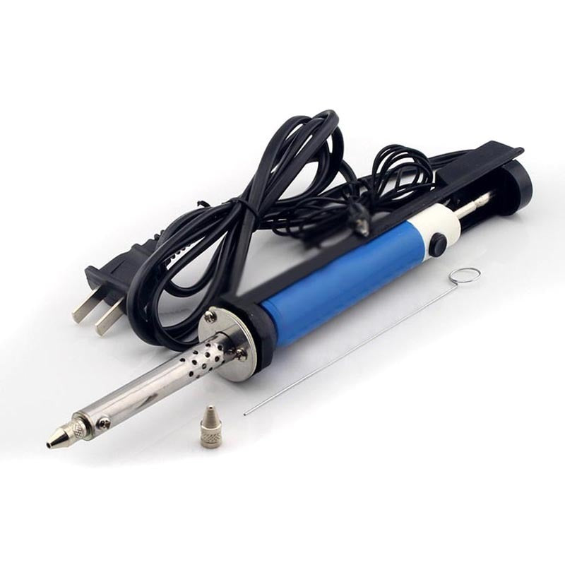 30W 110V Soldering Iron with Solder Sucker Pump – 2-in-1 Desoldering Tool for Electronics Repair