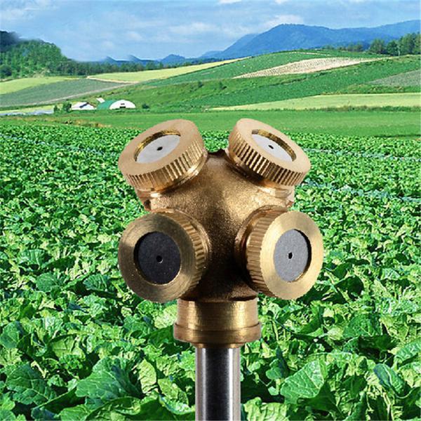 Adjustable Brass Misting Nozzle for Garden Irrigation Systems