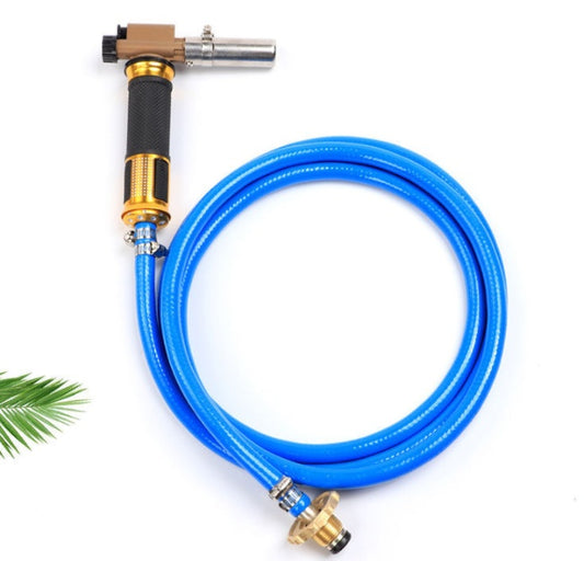 High-Intensity Gas Brazing Torch with Adjustable Flame and Hose