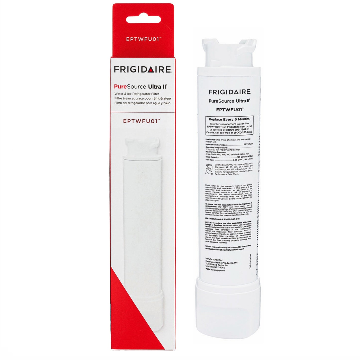 Frigidaire EPTWFU01 PureSource Ultra II Refrigerator Water Filter